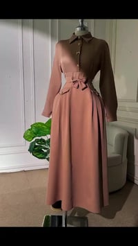 فستان كلوش • هوريم دابل تركي • مقاسات ٣٨-٤٨