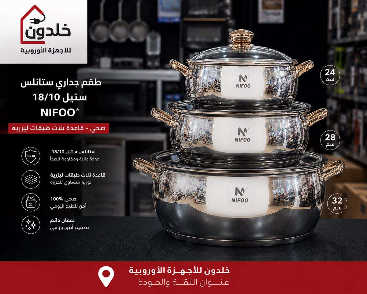 وصلتنا وجبه سيت جدري ستيل نايفو 18/10 صحي


**إذا كنت صاحب هذا الإعلان وتريد حذفه لأي سبب، رجاءا أرسل رسالة إلى الدعم الفني**
