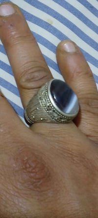 خاتم عقيق • فضة خراسانية • قديم