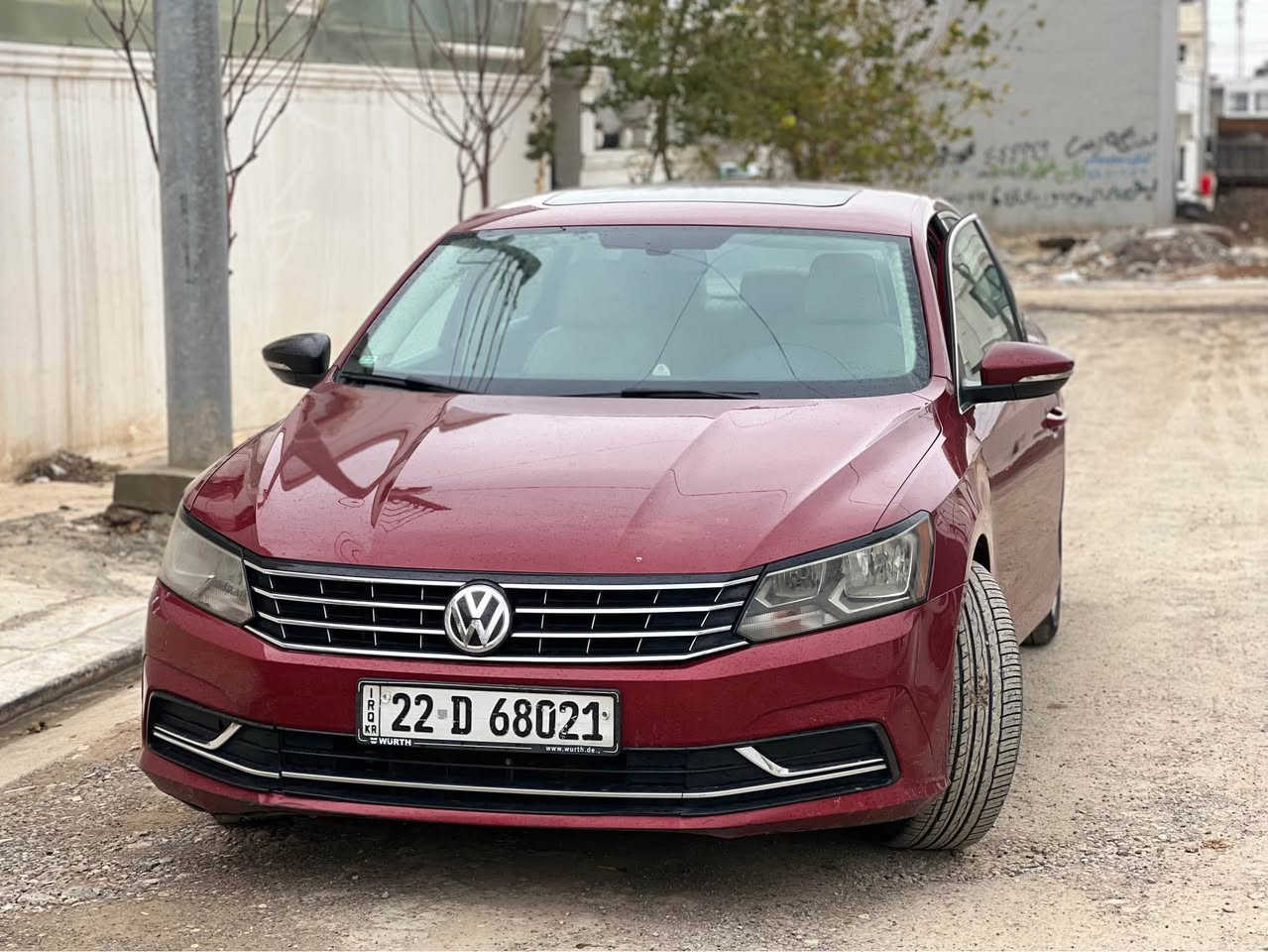 ڤۆلکس وەگن پاسات
مۆدیل:-٢٠١٨
رەنگ:- مارۆنی
ماوەێ رۆشتن :- ١٠٥میل
پارچەێ رەنگ کراو :- کلین تاێتل ، بەس دۆسەێی سبوخە ، یەک بست تەحدیل 
موەسەفات :- ێێس ێئ پلس ، بەسمە ، سلاێت ، فۆرمیکە ، کوشن جلد ، کوشن کارەبا ، کوشن هیتەر 
شاشە گەورە ، کامیرە ، دەرگا بەسمە .
حجم مەکینە:- ٢٠ تۆربۆ 
ـــــــــــــــــــــــــــــــــــــــ
سەیارەکە جاهیزە ، گێر و مەکینە بە شەرت نە کراوەتەوە بە شەرت ، تەبرید بە شەرت ، غرامە بە شەرت تەحویل بە شەرت ، رەقم و سنەوی نوێ ، گۆرێنەوەش دەکەێن 
بۆ زانیاری زیاتر پەیوەندە بەم رەقەم تەلەفۆنەوە بکەن 
کۆرەک :- ***********
ئاسایە :-***********
واتساپ و ڤایبەر مەوجودە لەسەر کۆرەک أربيل, العراق
