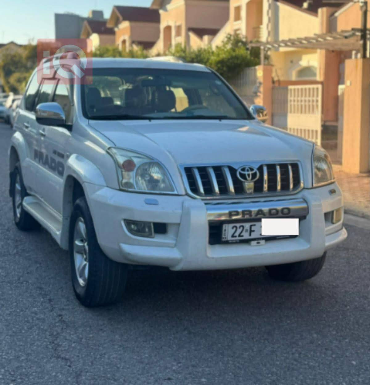 السلام عليكم عندي برادو حيل نظيفه مكفوله كفاله عامه فقط جراد بالقماره رقم أربيل اباسمي موديل 2008 محرك 2700 رقم الهاتف ***********السعر 168
