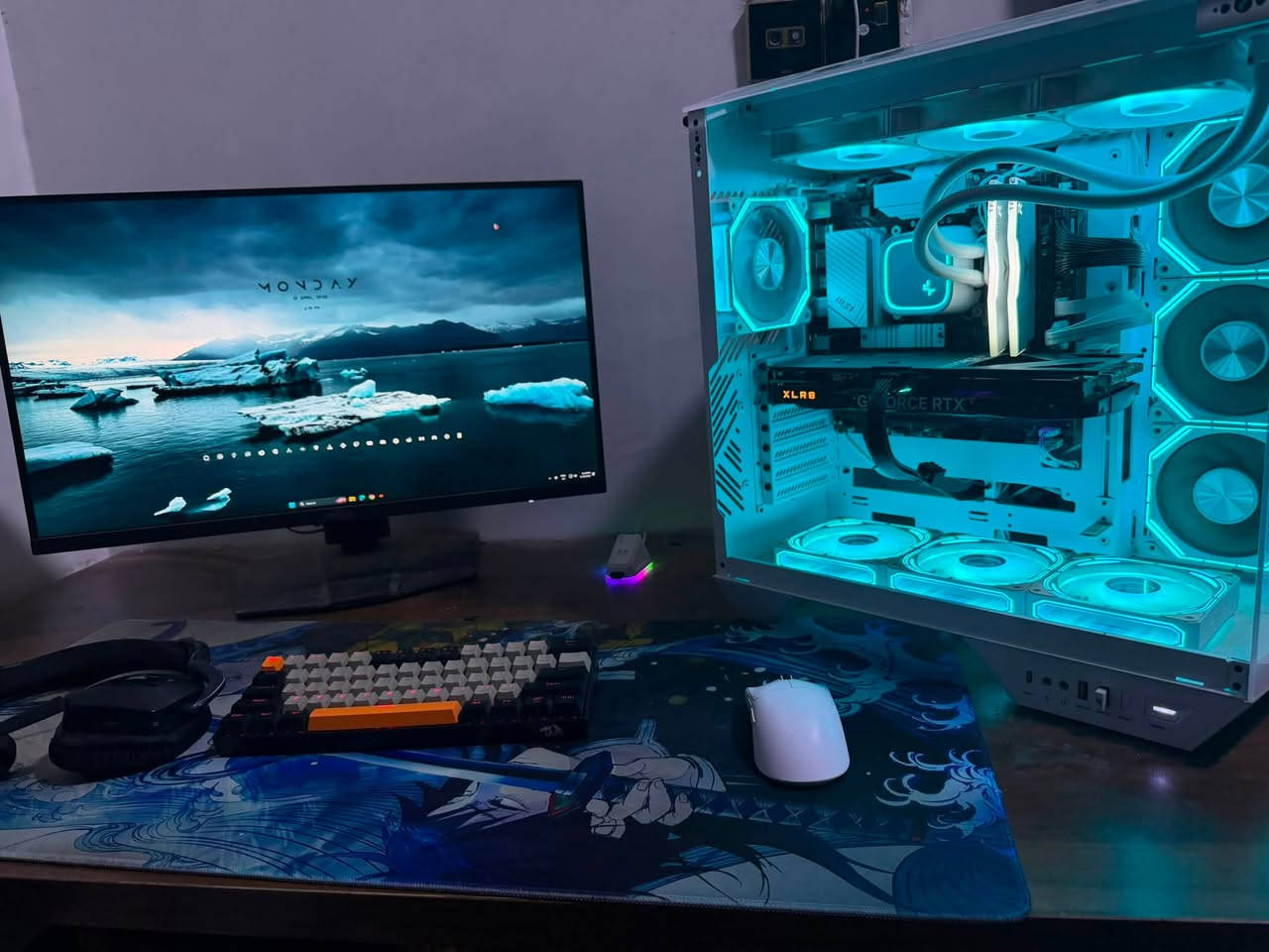 السلام عليكم 
Pc متكامل للبيع 

الشاشة : 

MSI G274QPF E2 
2K
180HZ 
IPS 
27INCH 
1MS

مواصفات الكيس :

Gpu : RTX 4060TI PNY 8GB
Motherbord : B760M-A MSI II 
RAM : T FORCE 2X8 16GB 3600MHZ RGB
SSD : LEXAR M.2 1TB
PSU : DARKFLASH AIGO 650W 80+ BRONZE
COOLER : DEEPCOOL LS720
Cpu : I5 13400F
CASE DARKFLASH DY470

- UPS Online Farber 1kva
مع ماوس وكيبورد هدية 

واتساب فقط متواجد : ***********
