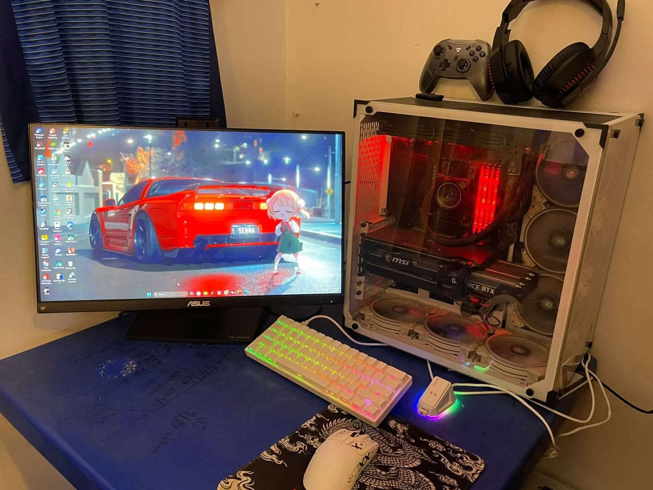 تجميعه كامله للبيع
Msi rtx 3070 3 fan
Msi b550 gaming plus
Amd ryzen 7 3700x
Aerocool 240m pulse
DDr4 hyperx 3200 rgp 32g
Nvme M.2 lexar Itb 3500mb/s
M.2 256 3500mb/s
Hdd pc disk 1tb 7200 3500mb/s
Power supply 750
Case alexander c701
asus 144hz 1920x1080 الشاشه
ماوس اتاك شارك x11
Ups2kvاونلاين 
سماعه كابتن100
يده g5pro
موجود واتساب او اتصال***********

