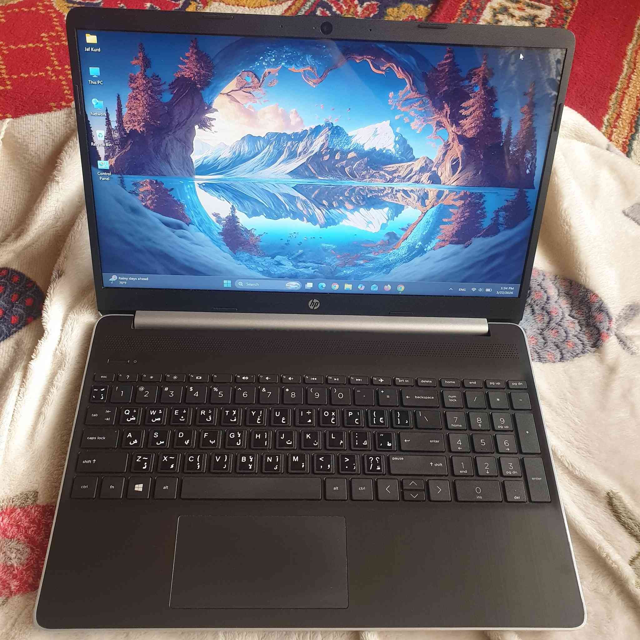 السلام عليكم
لابتوب Hp سليم نحيف حديث جيل العاشر مستخدم شيء بسيط نضيف جداً
مواصفات لابتوب 
موديل | HP 15-dy1086nt
المعالج (CPU)Intel® Core™ i5-1035G1 
الرام (RAM)8 جيجابايت DDR4-2666 SDRAM
التخزين (Storage) 256 جيجابايت PCIe® NVMe™ M.2 SSD من سامسونك 
كرت الشاشة (GPU) Intel® UHD Graphics (4GB مدمج) 
اللابتوب مستخدم شيء بسيط تجيني للبيت وتفحص وتاخذه 
السعر 350 الف مكاني بغداد مدينة الصدر رقمي 
***********
