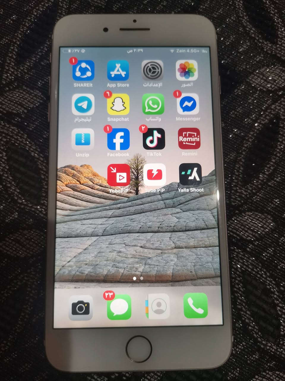 ناحية الرياض 
ايفون 7بلص مامفتوح بلادي بس بطاريه 65% 

كلشي شغال الي يريد اجيبه لسوك البورصه


**إذا كنت صاحب هذا الإعلان وتريد حذفه لأي سبب، رجاءا أرسل رسالة إلى الدعم الفني**