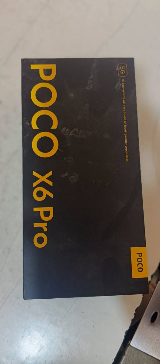 بوكو اكس 6بروو  كفاله عامه جديد عشوائيه/12/12/ذاكره/512/بوبجي/120فريم/بطاريه6000/السعر 400وبيه مجال لاستفسار/***********
