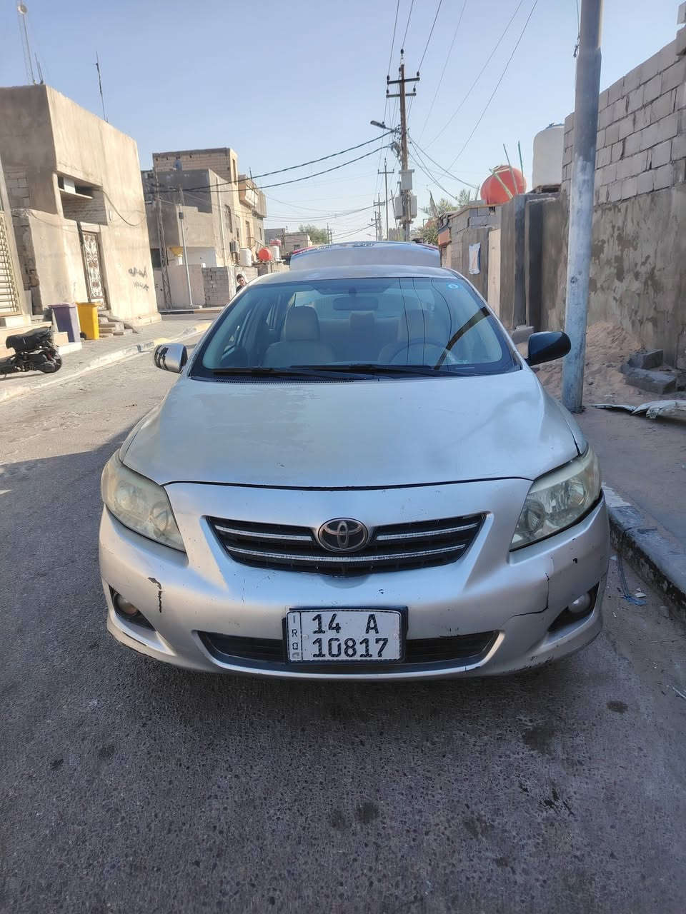 تويوتا كورلا
موديل 2008 
وارد خليجي 
سياره جارده وبيها مكانات الصبغ
بيها ضربه بالحوض بالضربه مو قويه ومعمره
رقم انجليزي بصره سياره صاعده هزه وبعدها سنويتها ما منتهيه
مكينه 1800
سياره كلها جارده
سعر 62
***********
