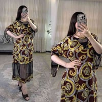 دشداشة نسائي • خامة زبدة • فري سايز ٩٥ كيلو