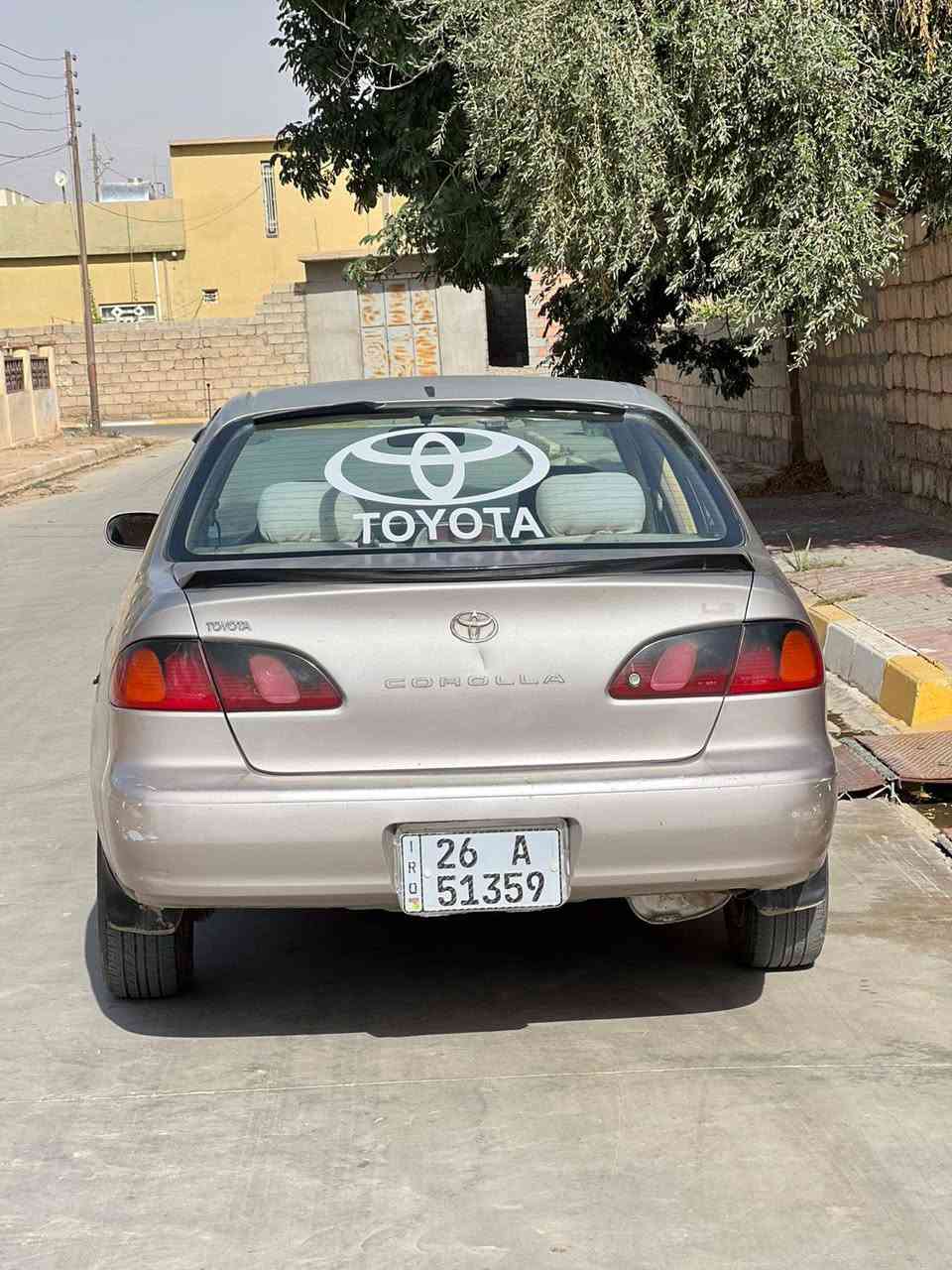 سلام عليكم #البيع كورلا موديل 2000
محرك 16 
سنويه 28
تدفئة و تبريد
سياره صبغ حزام فقط 
سياره شرط #تحويل 
سعر 63 بيها مجال 

***********
