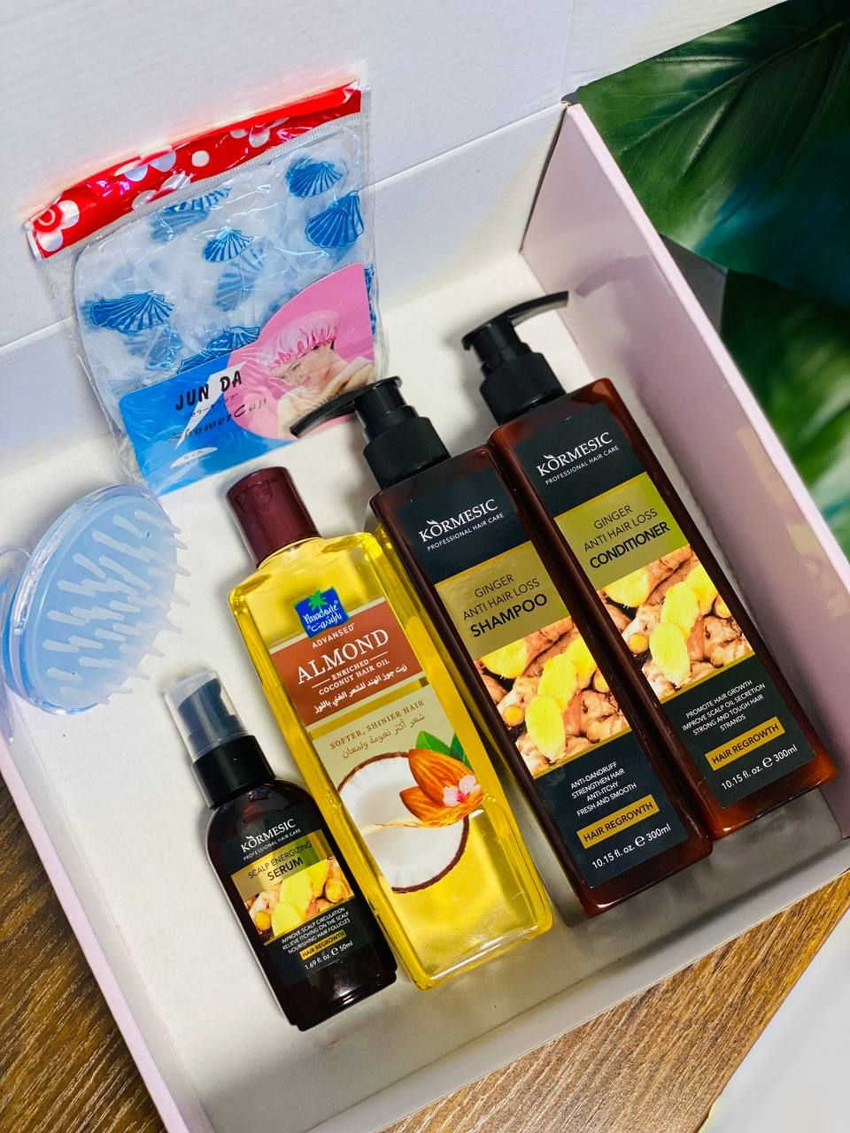 البكج يتكون من ((6قطع))

زيت جوز الهند 🥥 200مل
شامبو زنجبيل🫚 300 مل
بلسم زنجبيل 🫚 300 مل 
سيروم زنجبيل 🫚 50 مل 
كاب الشعر هدية 🎁 
مدلكة الشعر هدية 🎁


**إذا كنت صاحب هذا الإعلان وتريد حذفه لأي سبب، رجاءا أرسل رسالة إلى الدعم الفني**