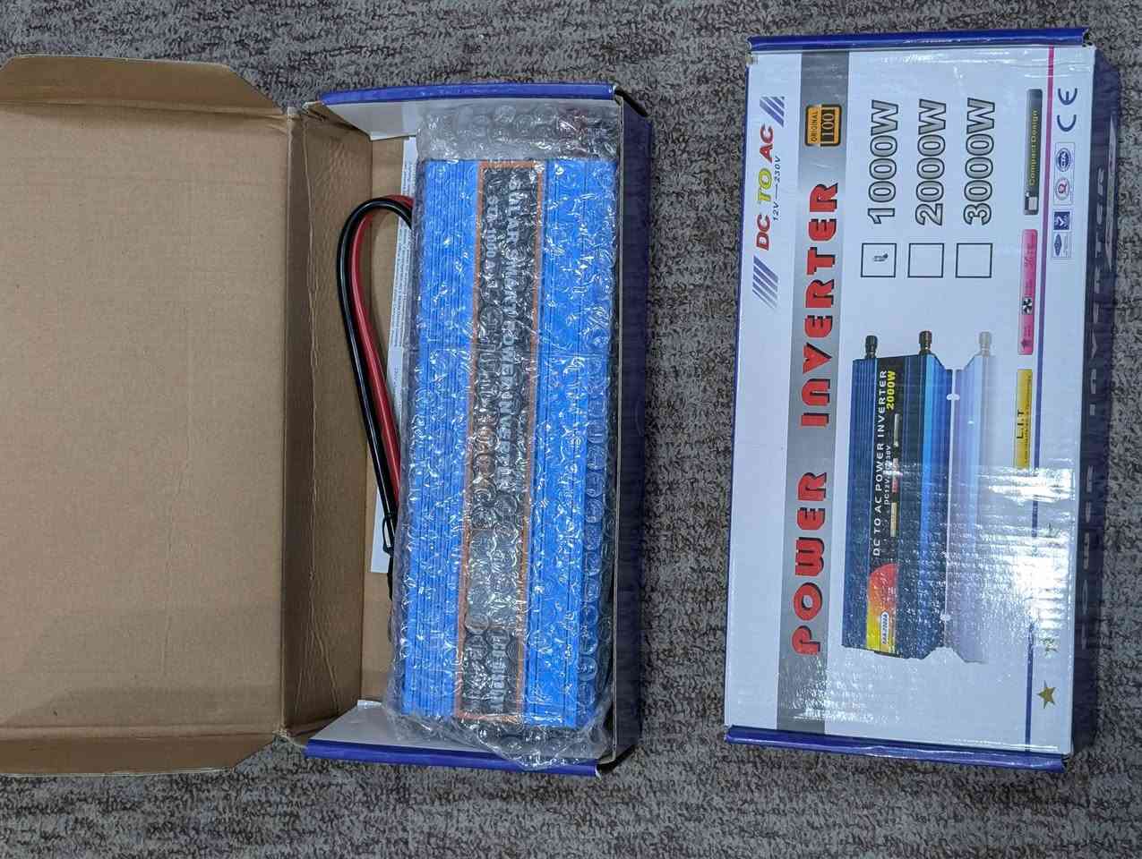 Solar smart power inverter 12V.220v 1000W
متوفر 2 قطعة 
سعر قطعة 40 الف نهاي


**إذا كنت صاحب هذا الإعلان وتريد حذفه لأي سبب، رجاءا أرسل رسالة إلى الدعم الفني**