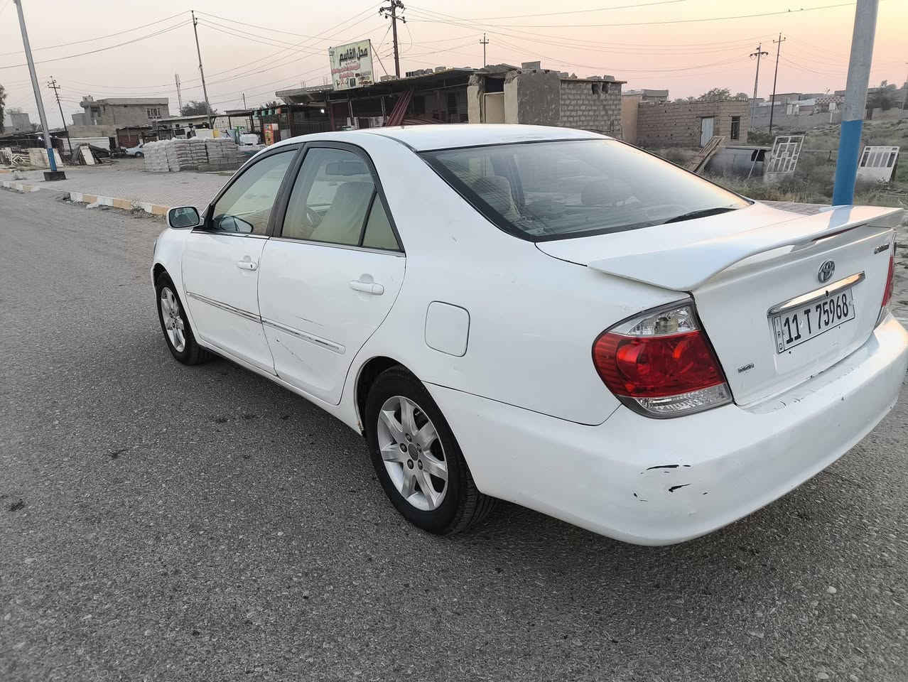 سلام وعليكم سياره كامري موديل 2006 رقم بغداد الدولي سنويه 30وارد امريكي سياره مال جناي فول نضافا بيها مكانات صبق مكان سياره ديالى ناحيت العضيم سعر 88 سياره كراند فول مواصفات‏‪***********‬‏

