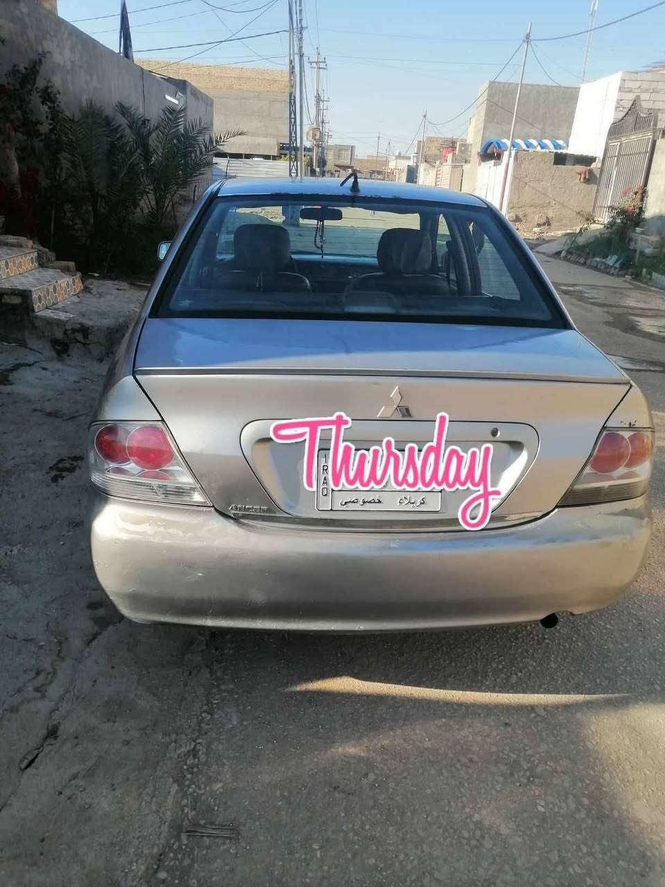 سلام عليكم لانسر موديل.  2010 رقم كربلاء باسمي  تحويل شوكت ماتريد؛ كير ومكينه بالكارتون [مكينة 1600] مكفولات شرط تخم تاير جديد؛ تدفئة تبريد ثلج جديد سياره مال جناي وخير من الله بس بيه حالوبات قليل بلقماره والبنيد عنوان السيارة ديوانيه /مهناويه  السعر ٦٧$ وبيها مجال...
هـ/***********
