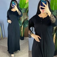 دشداشة نسائية • اسود • XL-2XL-3XL