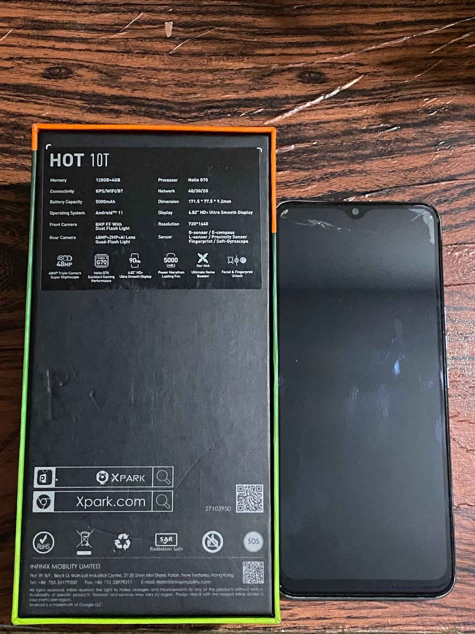 تليفون Infinix.Hot10Tللبيع
جهاز كلش نضيف موضح بالصورة بي فطر بسيط فوك بل شاشه بدون تأثير على لمس ذاكره 128 وباقي المواصفات موضح بالصورة سعر 125 شراي يتصل وكل هلا *********** مكان الإسكان
