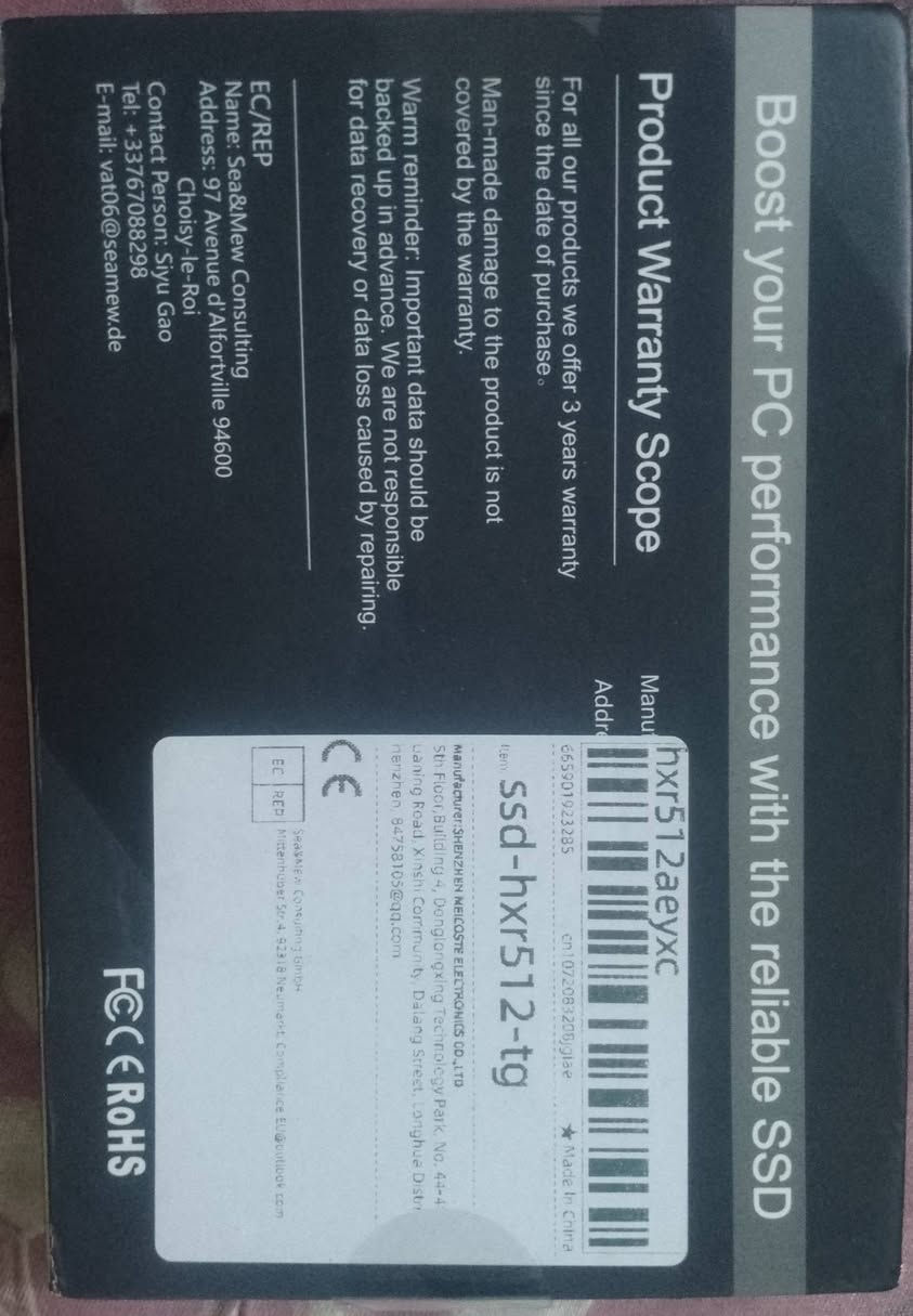 هارد kingston اصلي بضمان
960گيگا. السعر 105
هارد XraDisk سعة 512گيگا
السعر 65 . رجاءا الاسعار نهائية.
يتوفر توصيل لكل المحافظات


**إذا كنت صاحب هذا الإعلان وتريد حذفه لأي سبب، رجاءا أرسل رسالة إلى الدعم الفني**