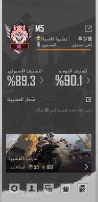 حساب ببجي • كلان ماكس • لفل ١٠