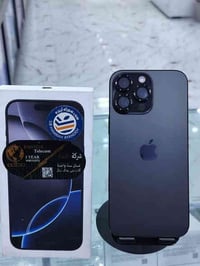 ايفون 16 بروماكس لون اسود دبل سيم za مشحون 8 مرات فقط بعده بالضمان الس...