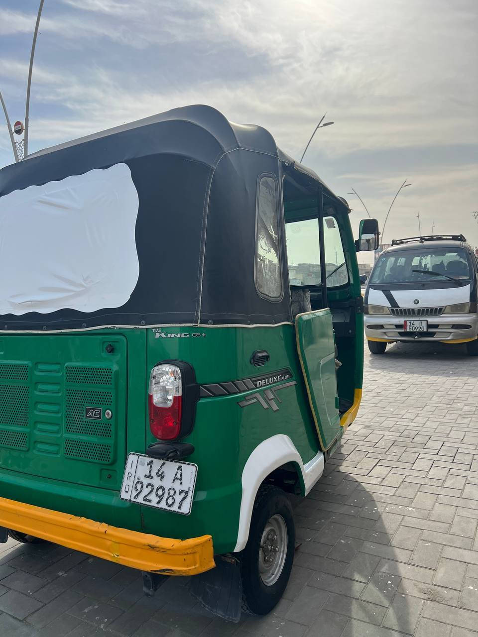 تكتك2022كفاله عامه... 
تكتك كفاله عامه رقم وسنويه
تـكـتـك جاهزه كبل لـشـارع
تحويل ثاني يوم تكتك تــوه
صاعده هزه محركه مكفول
الكسل مكفول تكتك نضيفه
وحلوه وهاي صوره كدامكم
تايراته نضيفه جدد تعال وطلع
الــســــعـــر (8 وربع) وبيه مجال
لطيبين رقم صاحب تكتك
*********** ما متواجد
ع فيس فقط ع هاتف
لعنوان بصره حيانيه شارع طاگ...
