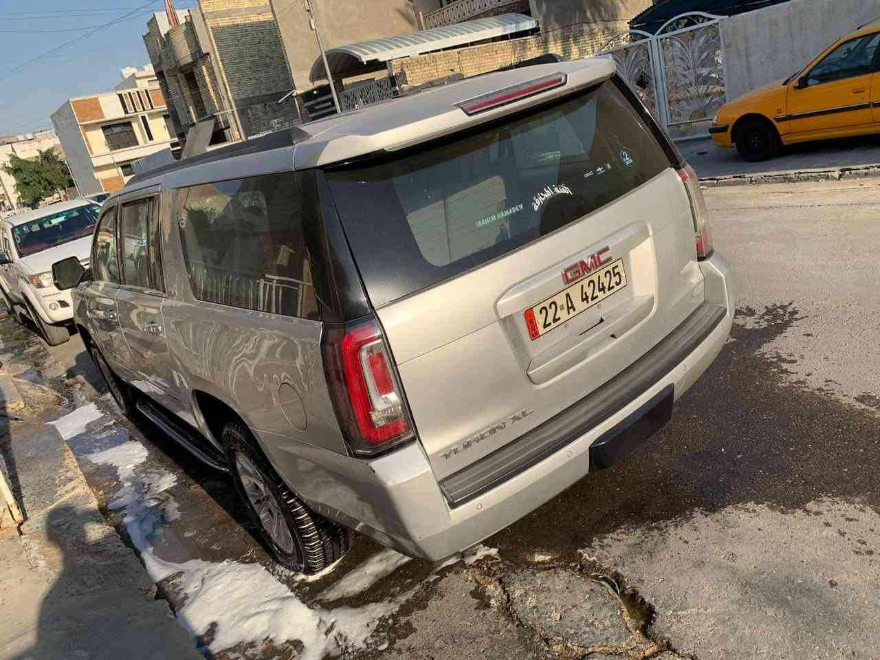 السلام عليكم جمسي يوكن مديل 2015 خليجي طبله جاهزه للشغل رقم اربيل أجره هزه جديده بيهه جاملغ خلفي صفحه سايق بارد ول باب مصبوغ بس ول باقي مكفول سعر 275 مكاني بغداد جميله ***********
