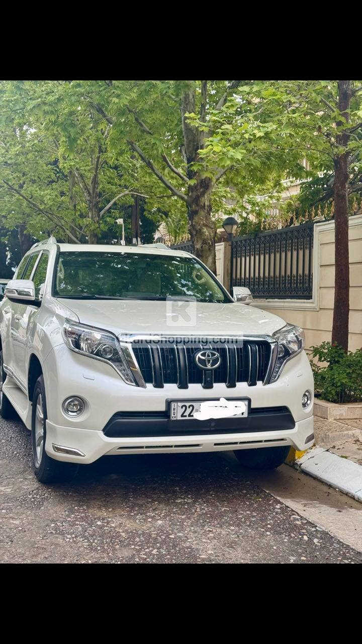 تۆیۆتا پرادۆ شەش بستۆن 
مۆدێل ٢٠١٦
تەنها یەک دەرگایەکی بۆیاخە بێ ناو بێ دەعم 
فول مواصفات جگە لە کوشن جلد
٩٩٠٠٠کم ڕۆشتووە 
شوێن سلێمانی 
نرخی  ٣٥٨٠٠دۆلار و مجال 
*********** السليمانية, العراق
