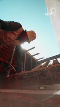 … مرحلة قالب السقف … مستعدون لتصميم وتنفيذ الدور والمباني  داخل محافظة...