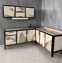 كاونتر أرضي • متر ونص • سنك مرمر صناعي