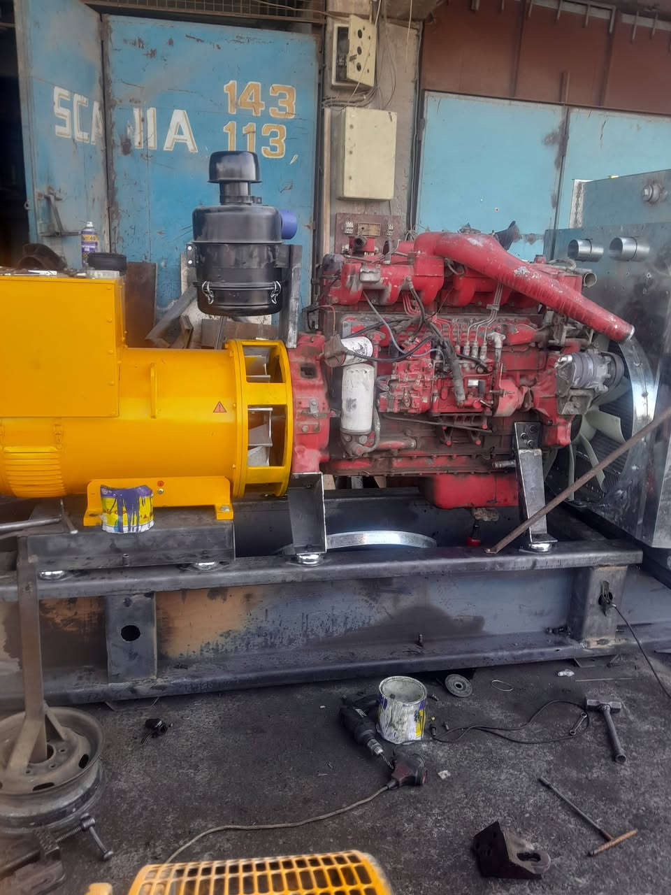 دايو 6سلندر محرك اوربي توليد 300kvaجديد اتصال ***********☎️
***********📞
