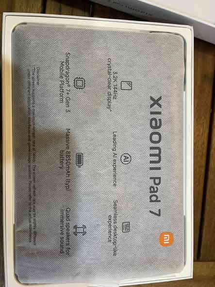 ايباد شاومي باد 7
اليوم فتحته علمود معلومات وذاكره
قطعه جديده بالوك 
٢٥٦ 
٥٥٠ اصلي وكاله 
توصيل متوفر 
***********
