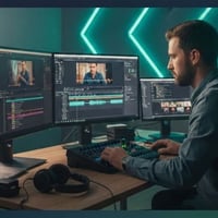 ادمن وافق اذا ما اصير زحمه اني مونتير  اشتغل جميع انواع المونتاج المون...