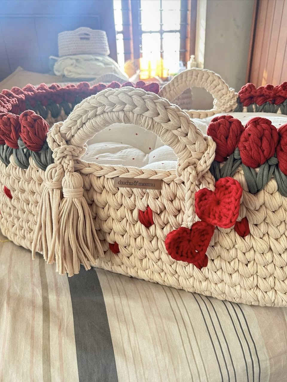 مهد كريكوت اطفال 👩🏻‍🦳 حياكه يدويه مصنوع  من خيوط الكليم 😌 متوفر بعده موديلات  حياكه حسب الطلب (بيع جمله + مفرد) التوصيل لجميع محافظات العراق 🚗#للحجز_او_الاستفسار_مراسلتنا_دايركت📩  #كربلاء


**إذا كنت صاحب هذا الإعلان وتريد حذفه لأي سبب، رجاءا أرسل رسالة إلى الدعم الفني**