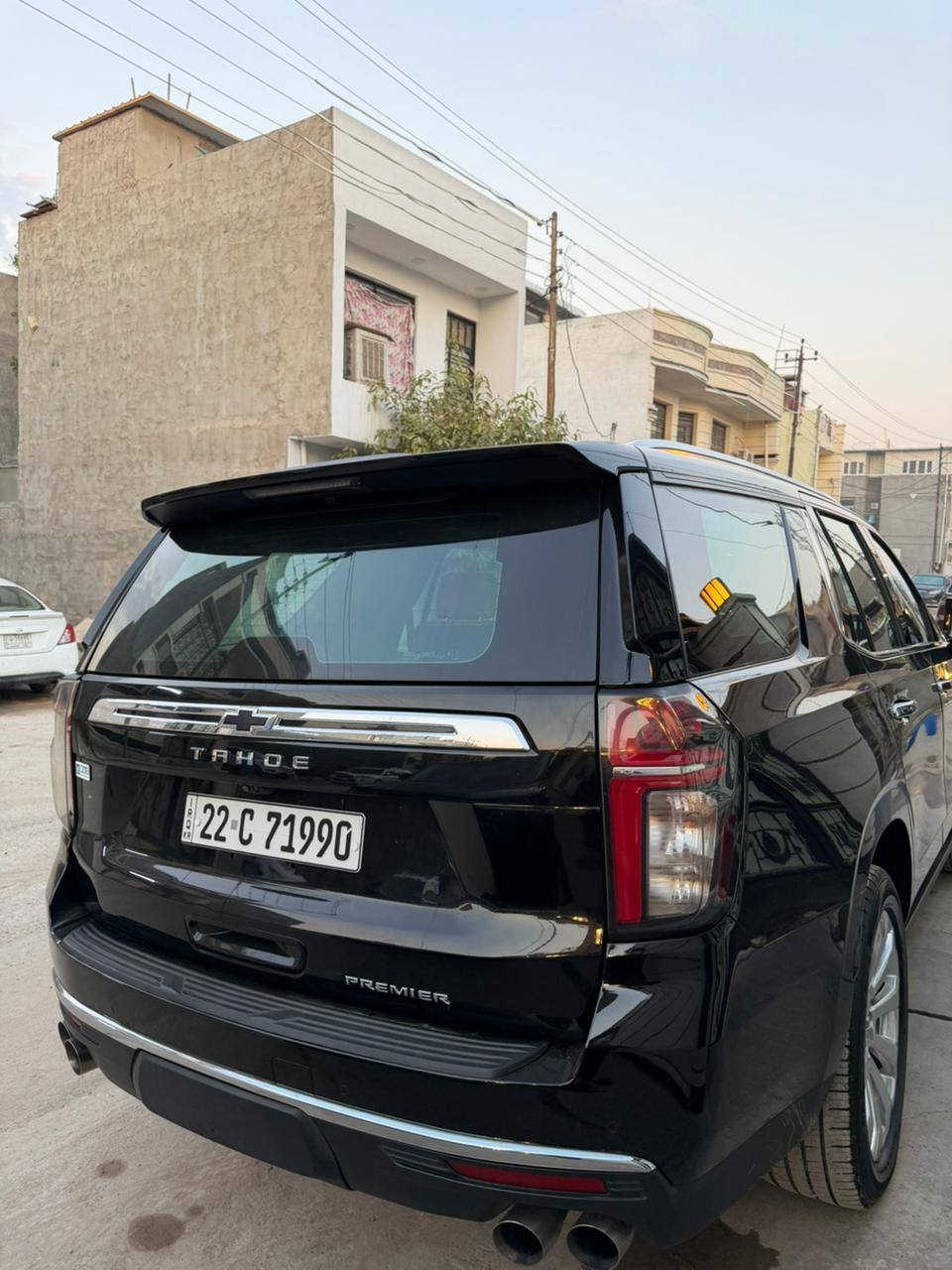 تاهو بريمير موديل 2022 خليجي 
وكاله المنصور ماشيه 46 الف كيلو متر فقط 
السياره بحالة الوكاله جداً نضيفه العلامه السوده 
محرك 5.3 السياره عليه ppf سعره 20 ورقه
 تحويل مباشر رقم اربيل عنوان السياره بغداد
 الرقم *********** للبيع او مراوس
