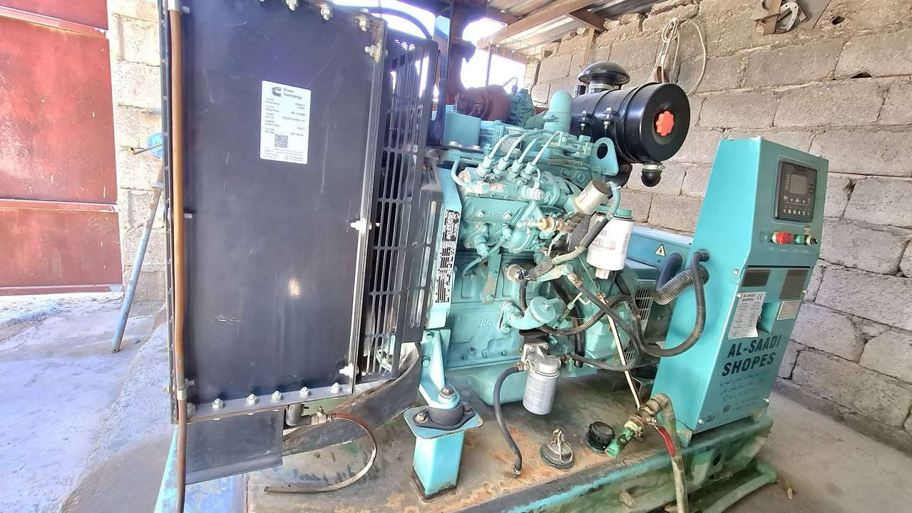 🔹 للبيع مولد كمز (Cummins) 🔹

- القدرة: 45 KVA
- حجم المحرك: 4 سلندر سوبر
- عدد ساعات التشغيل: 5000 ساعة فقط
- مكفول كفالة عامة

✅ المولد بحالة ممتازة، جاهز للعمل مباشرة ولا يحتاج أي صرف.

💰 السعر: 49 ورقة، وقابل للتفاوض بالمعقول.

📍 الموقع: محافظة ديالى – قضاء دلي عباس.

📞 للاستفسار والتواصل، يرجى المراسلة على الخاص أو الاتصال. ***********

