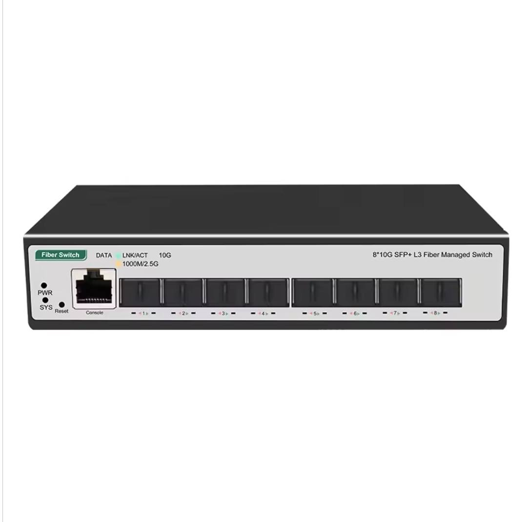 سلام عليكم 
هذا الجهاز هو مُحوّل شبكة مُدار (Managed Switch) من فئة L3 يحتوي على 8 منافذ SFP+ بسرعة 10 جيجابت. 

eBay
 +1
إليك بعض التفاصيل الفنية الهامة حول هذا النوع من الأجهزة:
سرعة نقل البيانات: يدعم الجهاز سرعات نقل بيانات عالية تصل إلى 10000 ميجابت/ثانية (10 جيجابت)، وهو مصمم لنقل البيانات بكفاءة.
منافذ SFP+: يحتوي على 8 منافذ SFP+، مما يوفر سعة نقل كبيرة للشبكة، كما تدعم هذه المنافذ عادةً وحدات الياف ضوئية أو كابلات DAC.
إدارة الشبكة: كونه مُحوّل مُدار (Managed)، فهو يوفر ميزات متقدمة مثل دعم تقسيم الشبكات الافتراضية (VLAN)، والتوجيه الديناميكي (Dynamic Routing)، وتخصيص المنافذ. 
والي اهم من كل هل حجي الي مهتم ينطي سعر.


**إذا كنت صاحب هذا الإعلان وتريد حذفه لأي سبب، رجاءا أرسل رسالة إلى الدعم الفني**