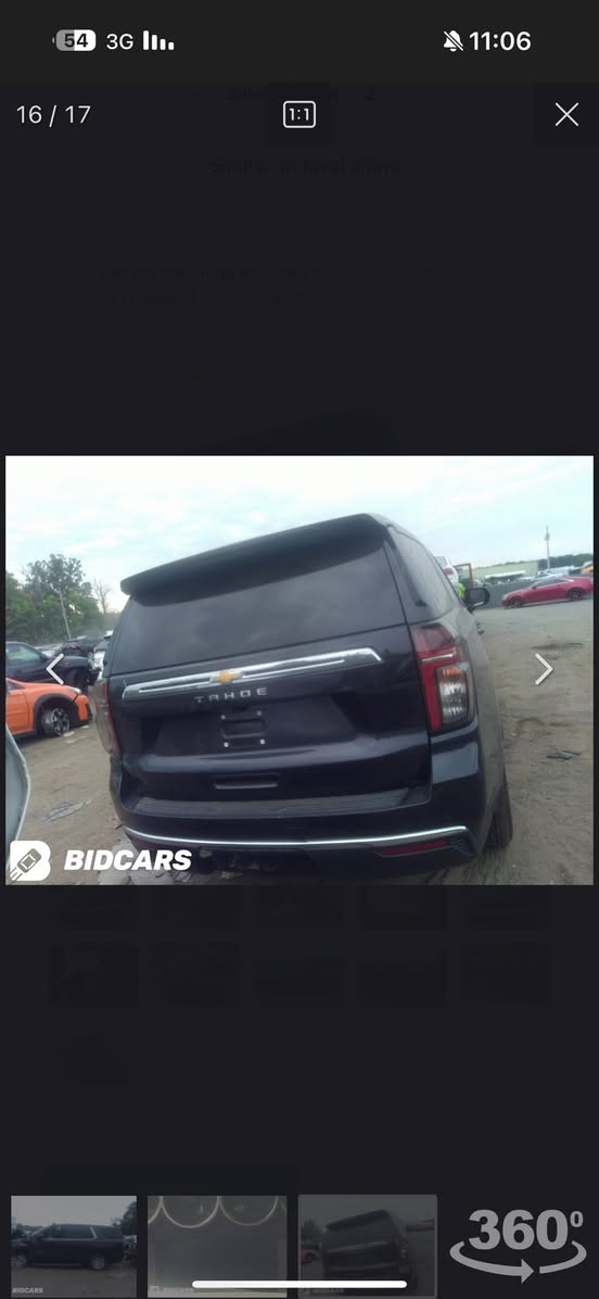 سلام عليكم تاهو امريكي موديل 2023 ضرر قطعتين جاملغ و بونيد رقم صلاح الدين محرك 5300 ماشيه 69 الف كيلو للبيع او للمراوس مكان كركوك سعر 415 بيها مجال ***********
