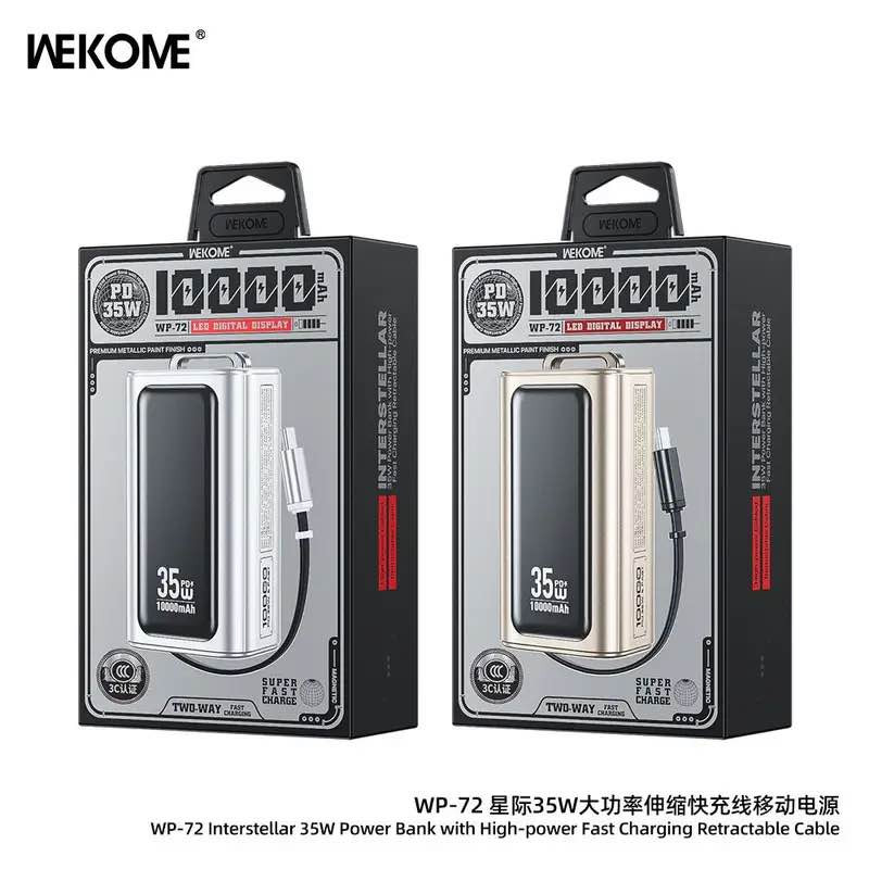 باور بانك ويكوم WP-72 انترستيلار
هو شاحن محمول بسعة 10000 مللي أمبير وشحن سريع بقوة 35 واط.
سعة البطارية: 10000 مللي أمبير.
قوة الشحن: 35 واط مع شحن سريع ثنائي الاتجاه.
المنافذ: يحتوي على 3 مخارج شحن و2 مدخل شحن سريع.
الميزات: يأتي مع كابل Type-C مدمج وقابل للسحب، وشاشة عرض رقمية LED.
التصميم: يتميز بهيكل معدني وتصميم أنيق. حلة, بابل


**إذا كنت صاحب هذا الإعلان وتريد حذفه لأي سبب، رجاءا أرسل رسالة إلى الدعم الفني**