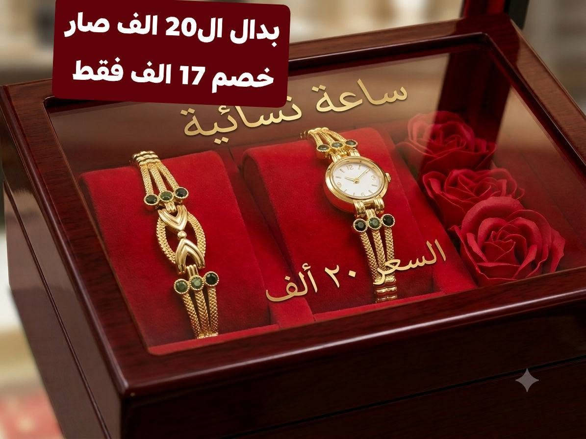 ساعات نسائيه عرض خاص التوصيل داخل الحسينيه 2الفين ❤للسفتسار ***********
