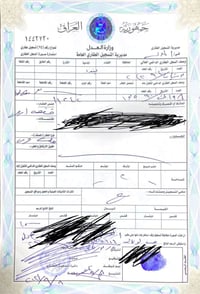 للبيع طابو صرف للاتصال07709216660واتساب