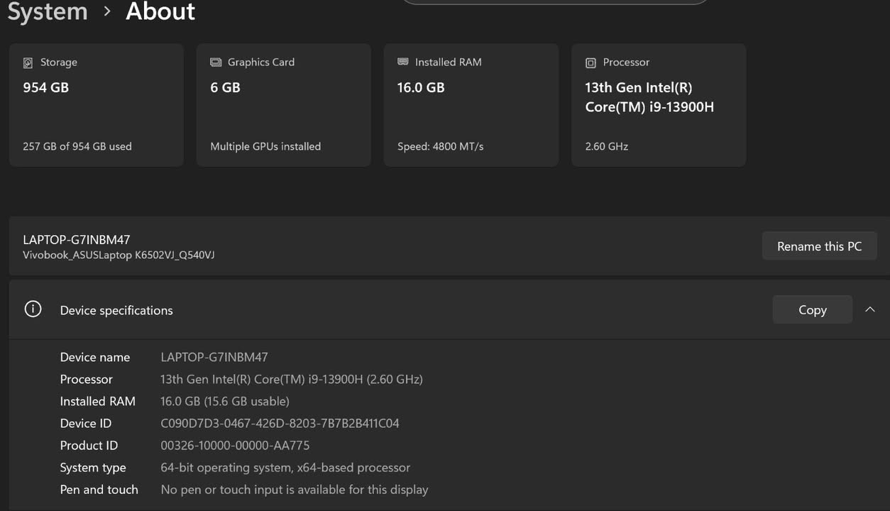لابتوب ازوز سليم
لابتوب ازوز سليم 
الجيل 13 
كور اي ناين
هارد ١ تيرا ssd
كارت شاشة 8 giga RTX 3050
رام 16 Giga DDR5
شاشة 2k 
مواصفاتها عالية جداً 
السعر 1250 دولار وبيها مجال قليل


**إذا كنت صاحب هذا الإعلان وتريد حذفه لأي سبب، رجاءا أرسل رسالة إلى الدعم الفني**