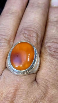 عقيق يماني • فضة 925 • بغداد زعفرانية