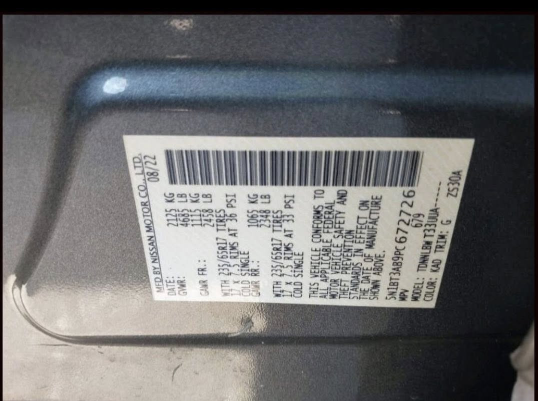 نيسان روج 2023 توربو
فول مواصفات SV رقم بغداد 
ضرر بنيد و دعامية امامية بدون دواخل  لا شاصي لا لغد و ايضا كلير صفحة السايق بسبب شخوط نقل حاوية 
تبريد تدفئه
وكشنات ستيرن تدفئه
بصمه 
رادار امامي خلفي جانبي نقطة عمياء
كاميرا حساسات خلفيه
تحديد مسار
تحذير  من إي اصطدام رادار تصادم 
بعد سياره كلش هواي بيها موصفات
 السعر : 139 وبيها مجال    
 موقع بغداد الكرخ رقم التلفون ***********
