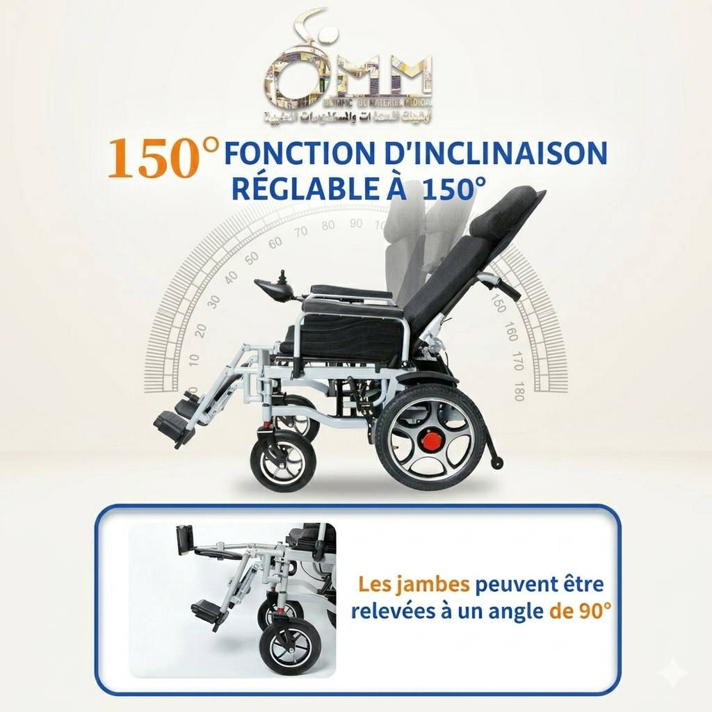 ♿ Fauteuil Roulant Électrique Pliable Haut Dossier  YSE109
Conçu pour allier confort, sécurité et praticité, le fauteuil roulant électrique  YSE109 est idéal pour les déplacements quotidiens comme pour les voyages.
✅ Dossier haut inclinable de 90° à 150° pour un confort optimal
✅ Dossier amovible transformable en dossier bas selon les besoins
✅ Repose-pieds réglables pour plus de confort lors des longs trajets
✅ Accoudoirs relevables facilitant le transfert latéral
✅ Double mode : électrique et manuel
✅ Pliage rapide pour un rangement facile dans le coffre d’une voiture
✅ Structure robuste en acier supportant jusqu’à 130 kg
✅ Roues arrière de 16 pouces et avant de 10 pouces pour une conduite stable et fluide
🚗 Compact, confortable et sécurisé, le YSE109 est la solution idéale pour préserver votre autonomie en toute simplicité.
📞 Pour plus d’informations et le prix, veuillez nous contacter en message privé
Pour plus d’informations ou pour passer votre commande, n’hésitez pas à nous contacter :
📞 0551 18 45 55
📱 0770 00 34 07
☎️ 0770 14 26 26


**إذا كنت صاحب هذا الإعلان وتريد حذفه لأي سبب، رجاءا أرسل رسالة إلى الدعم الفني**