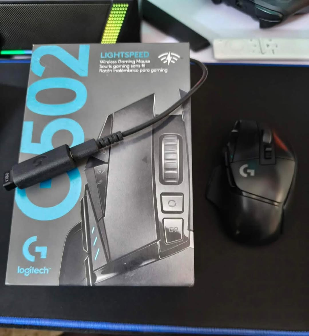 Logitech G502 X Lightspeed Wireless Optical Mouse Black
* Sensor: HERO 25K

* Resolution: 100 – 25,600 dpi

* Max. Acceleration: >40G

* Max. Speed: >400 IPS (tested on Logitech G240 Gaming Mouse Pad)

* Battery Life: 140 hrs (may vary based on user and 

computing conditions)

السعر (((100))) وبي مجال بسيط مكاني بغداد


**إذا كنت صاحب هذا الإعلان وتريد حذفه لأي سبب، رجاءا أرسل رسالة إلى الدعم الفني**
