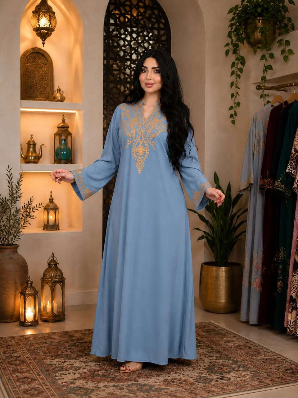 #السعر15
#دشداشه_نسائية👗#كشميرمطاط تطريز+حزام  قياس L/XL/2XL/3XL 

#توصيل_فقط الحجزواتساب ***********
يوجدتوصيل  بغداد 5 محافظات7 محل_دشداشة
