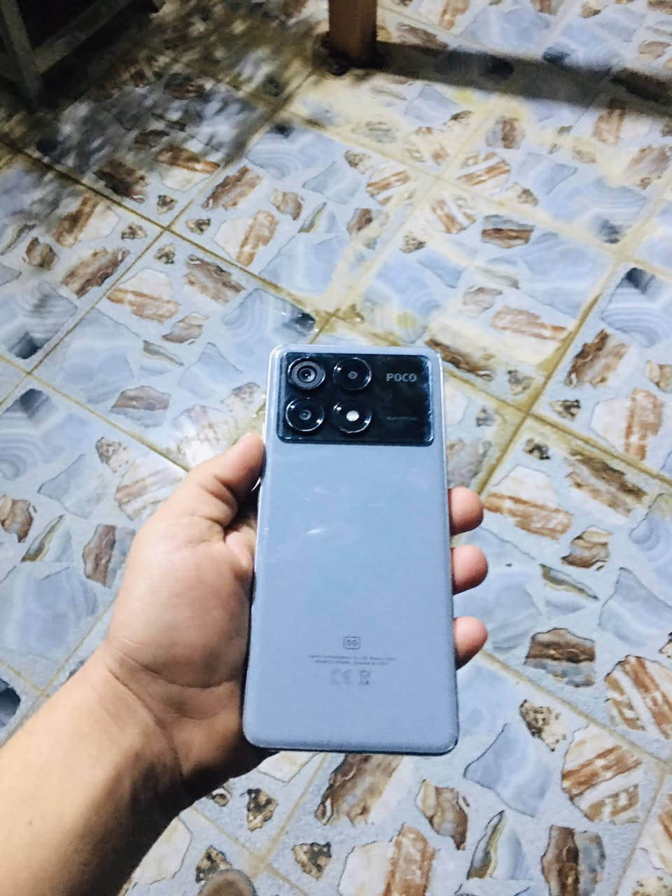 السلام عليكم
بوكو x6 pro 5g
ذاكرة 512
الكارتونة موجودة 
بي كسر بالشاشة موضح بالصورة
السعر185 وبي مجال
للأستفسار الاتصال على الرقم 
***********
