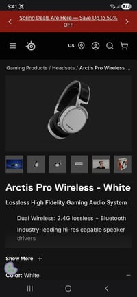 Arctis Pro Wireless • نظافة ٩٧٪ • بطاريتين