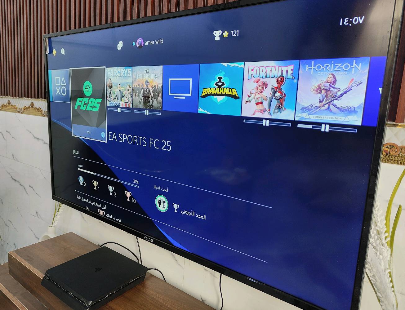 🔥 للبيع PlayStation 4 Slim 🔥
نظيف جداً، ما مفتوح ولا مصلّح، استخدام خفيف ونظافة فول ✨
الجهاز شغال 100% وجاهز للفحص والتجربة.
🎮 يجي وياه:
✔️ جوستك أصلية. 
مع جوستك نيكون (احترافية سلكية – بعض الاحيان ازرار(R2,L2 ) يضغطن وحدهن بس شغّالة طبيعي).
✔️ أقراص:
FC 25
Ghost of Tsushima
💿 الحساب بي ألعاب هواي من ضمنهن:
Horizon Zero Dawn
Far Cry 5
Dead or Alive 5
Fortnite
Call of Duty: Warzone
PUBG
eFootball
Fall Guys
Knockout City
Resident Evil Revelations 2

💰 السعر: 325,000 دينار عراقي (قابل للتفاوض بالمعقول).
📍 الجهاز جاهز للتجربة، والبيع لأسرع مشتري.
اللي جاد يراسل خاص.

عنوان: ميسان/كميت