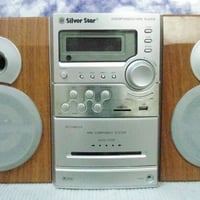 جهاز ماركة silver star راديو FM . AM  مسجل شغال مع التسجيل DVD  & CD  ...