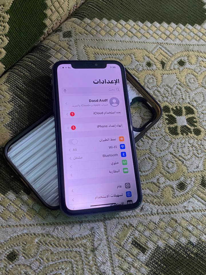 سلام عليكم ايفون 11 ذاكره 256كلشي ما مبدل بي فقط شاشه صليه 3 خيارات بطاريه 74 شويه سواد ب شاشه ما مثر اابد سعره 200 وبس مجال قليل مكاني انجف ***********
