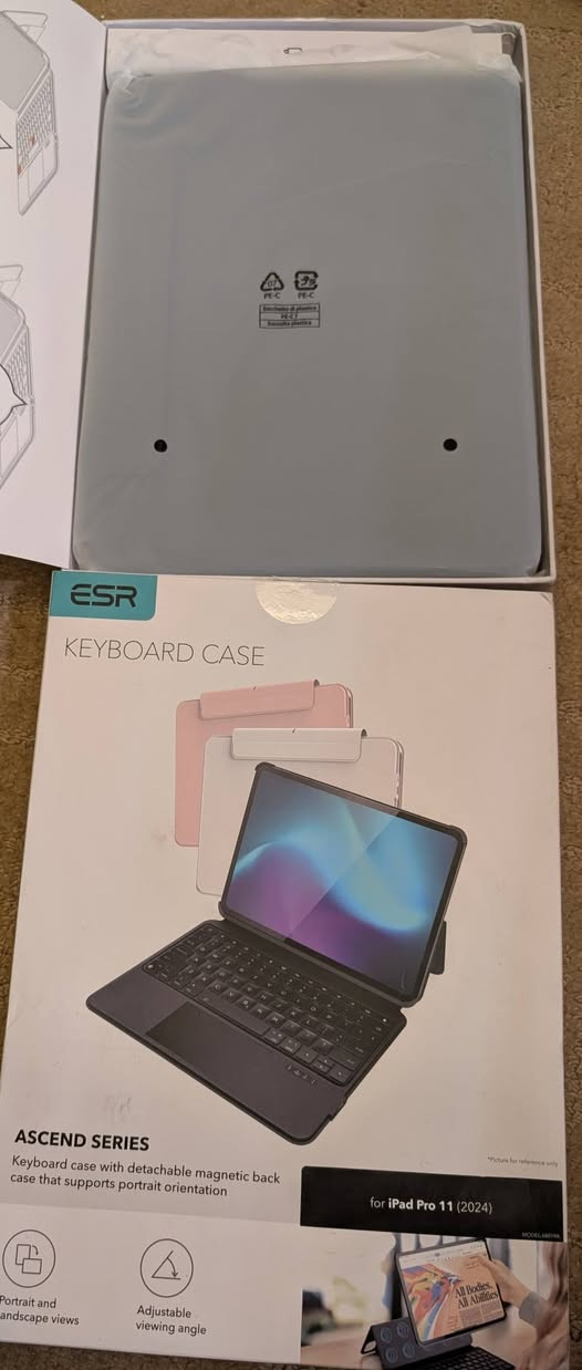 السلام عليكم
1.ESR ASCEND SERIES  for ipad pro 11 2024
2.ESR REBOUND SERIES for ipair air 11 ,Air 10.9 , pro 11
3.GUSGU 13 inch rotate magic keyboard 
4.SENGBIRCH Magic Keyboard for ipad pro 11 
5.FineWoven key ring Air tag 
6. Lonli iphone 15 plus كفر 
7. A2663 Battery for Apple Watch Series 7 41mm A2473 A2475 A2476 بطارية ساعة ابل
 السعر 100 الف مع التوصيل


**إذا كنت صاحب هذا الإعلان وتريد حذفه لأي سبب، رجاءا أرسل رسالة إلى الدعم الفني**